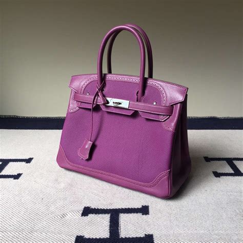 hermes birkin ghillies purple|hermes birkins ghillies.